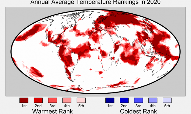 2020 Ties 2016 as Earth’s Hottest Year on Record, Even Without El Niño to Supercharge It